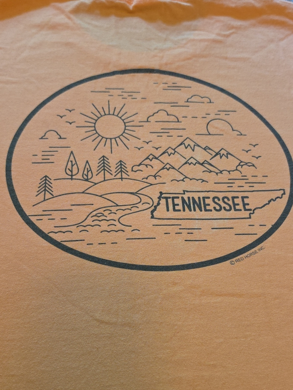 Tennessee Scenic Graphic Tee - Peach